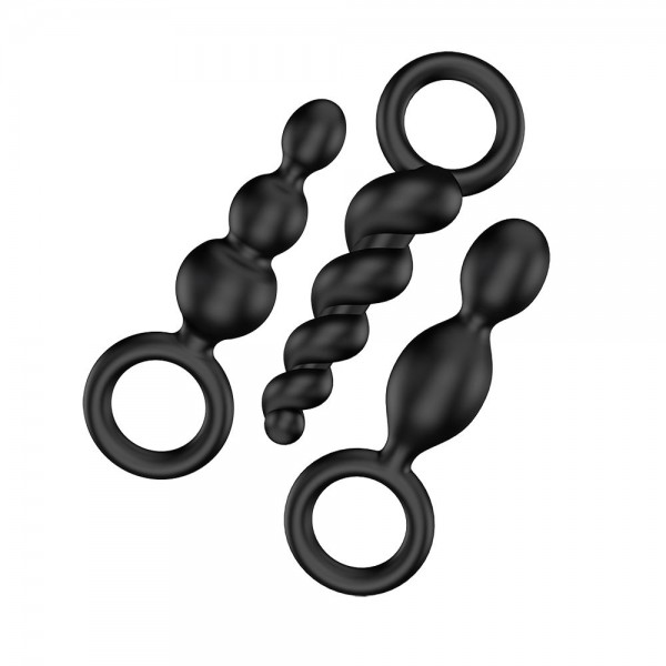 Satisfyer Booty Call Set Of 3 Black Anal Plugs (Satisfyer Pro) by www.whimzieme.com