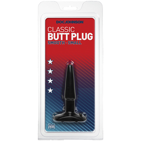 Classic Smooth Butt Plug Small Black (Doc Johnson) by www.whimzieme.com