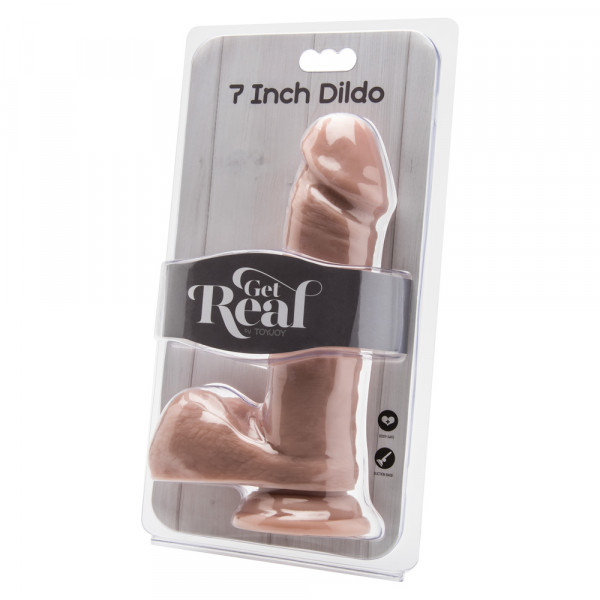 ToyJoy Get Real 7 Inch Dong With Balls Flesh Pink (Toy Joy Sex Toys) by www.whimzieme.com