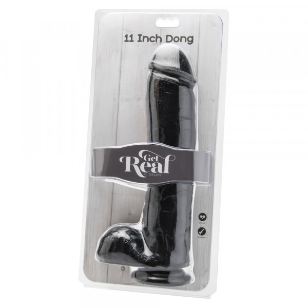 ToyJoy Get Real 11 Inch Dong With Balls Black (Toy Joy Sex Toys) by www.whimzieme.com