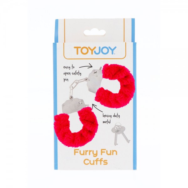 ToyJoy Furry Fun Wrist Cuffs Red (Toy Joy Sex Toys) by www.whimzieme.com