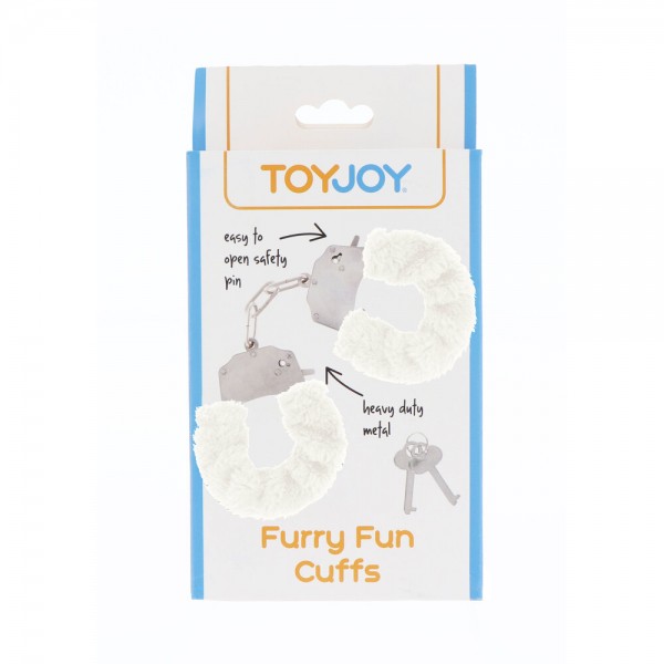 ToyJoy Furry Fun Wrist Cuffs White (Toy Joy Sex Toys) by www.whimzieme.com
