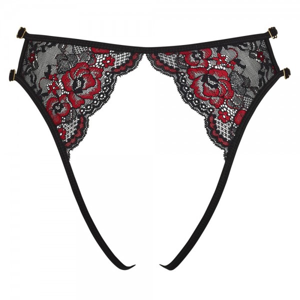 Cottelli Adjustable Lacey Crotchless Brief (Cottelli Collection) by www.whimzieme.com