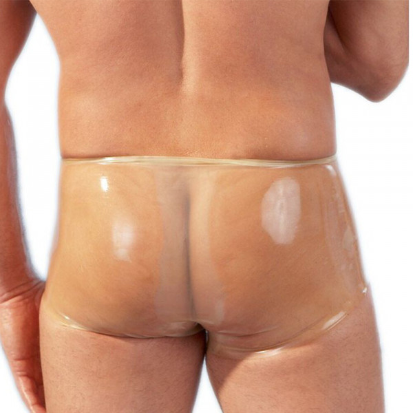Latex Boxers With Penis Sleeve Clear (The Late X) by www.whimzieme.com