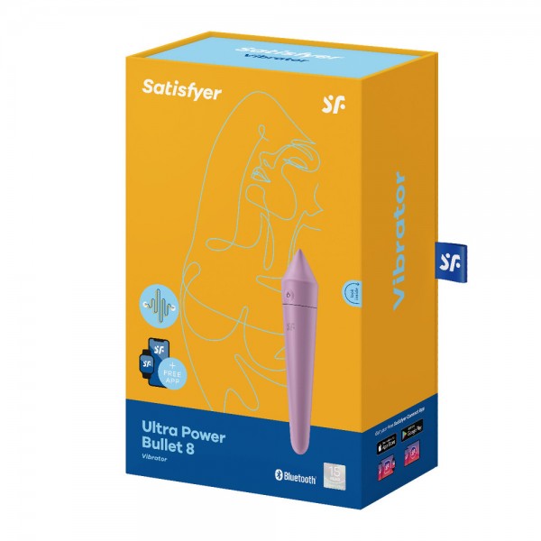 Satisfyer Ultra Power Bullet 8 With App Control Lilac (Satisfyer Pro) by www.whimzieme.com