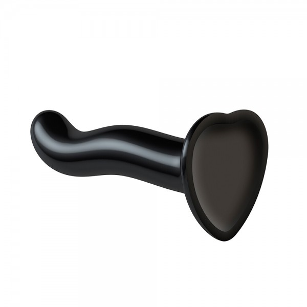 Strap On Me Prostate and G Spot Curved Dildo Medium Black (Strap On Me) by www.whimzieme.com