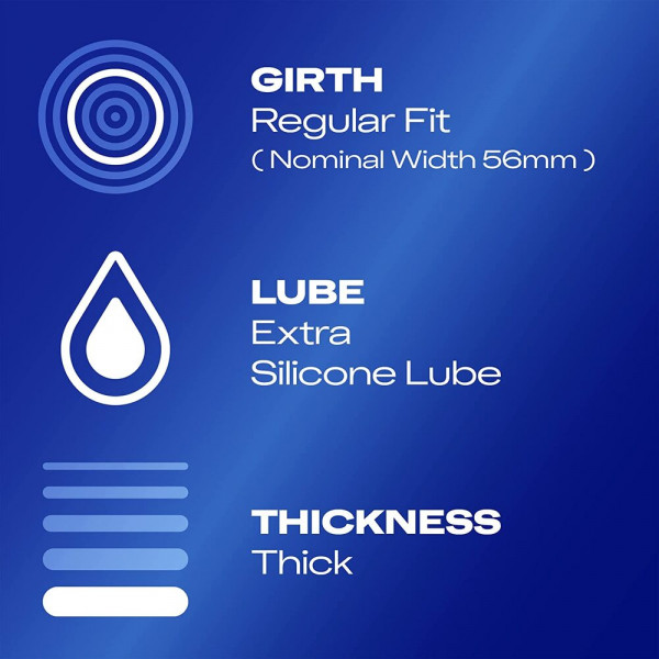 Durex Extra Safe Regular Fit Condoms 6 Pack (Durex Condoms) by www.whimzieme.com