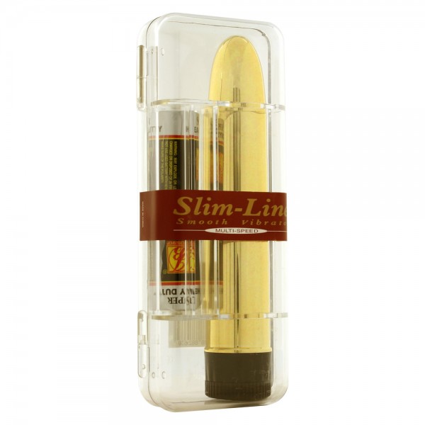 Slimline Smooth Multi Speed Vibrator Gold (Seven Creations) by www.whimzieme.com