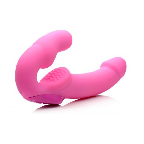 Strap U Urge Rechargeable Vibrating Strapless Strap On With Remo (XR Brands) by www.whimzieme.com