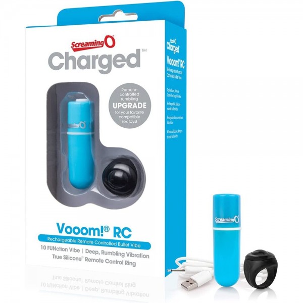Screaming O Charged Vooom Remote Control Bullet Blue (Screaming O) by www.whimzieme.com