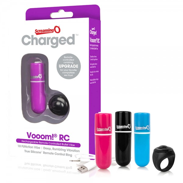 Screaming O Charged Vooom Pink Remote Control Bullet Vibe (Screaming O) by www.whimzieme.com