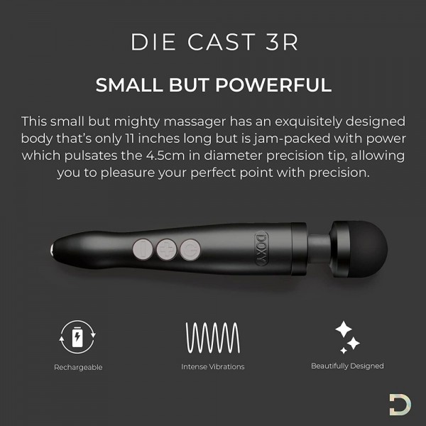 Doxy Die Cast 3 Rechargeable Wand Matte Black (Doxy Wand Massagers) by www.whimzieme.com