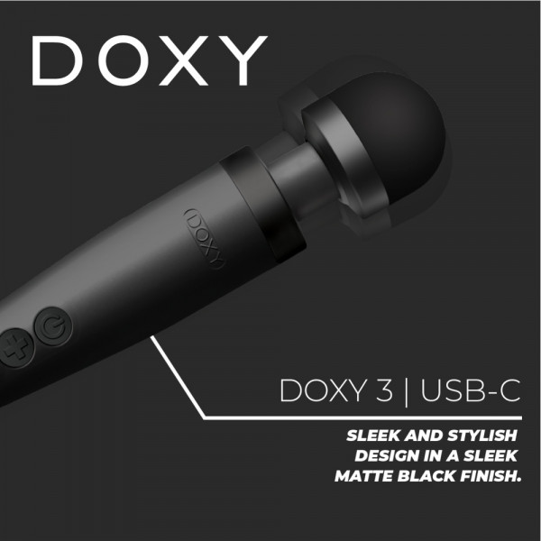 Doxy Wand 3 Black USB Powered (Doxy Wand Massagers) by www.whimzieme.com
