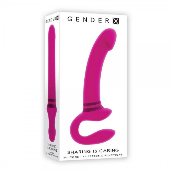 Gender X Sharing Is Caring Rechargeable Silicone Dual Vibrator (Evolved Sex Toys) by www.whimzieme.com