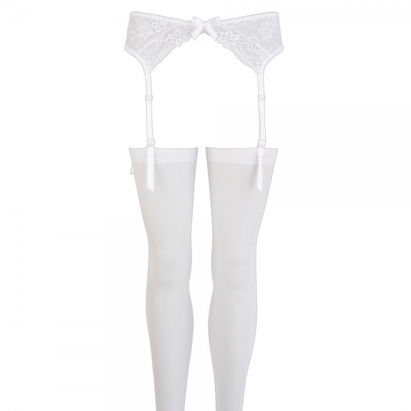 Suspender Set White (Mandy Mystery Lingerie) by www.whimzieme.com