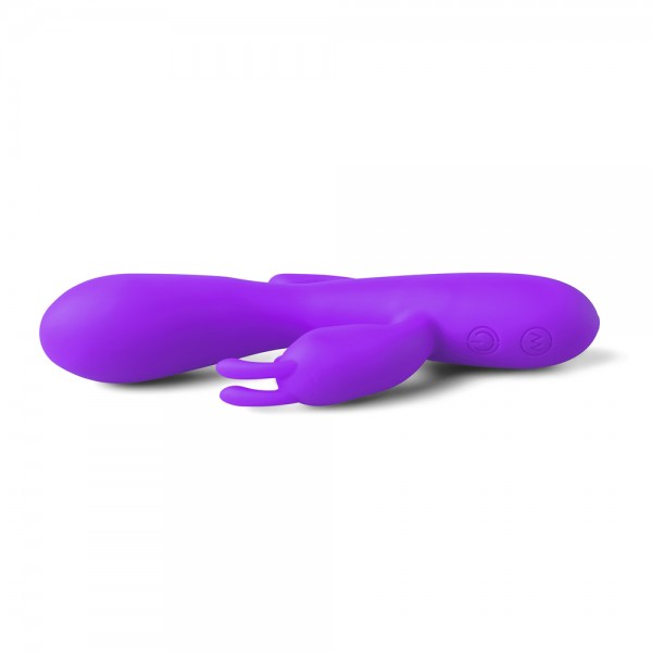 Double Bunny 12 speed Silicone Vibe Purple (Various Toy Brands) by www.whimzieme.com