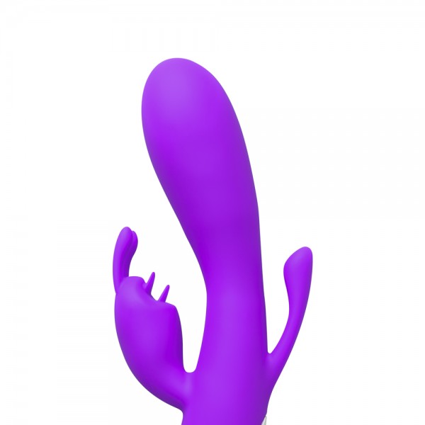 Double Bunny 12 speed Silicone Vibe Purple (Various Toy Brands) by www.whimzieme.com