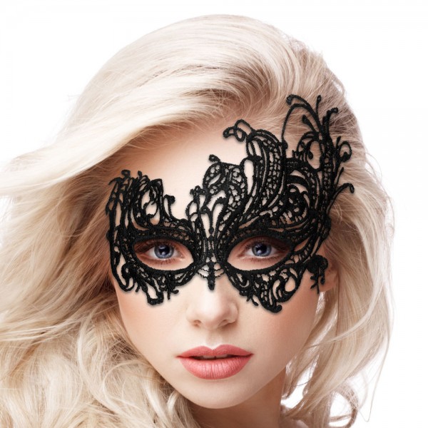 Ouch Royal Black Lace Mask (Shots Toys) by www.whimzieme.com