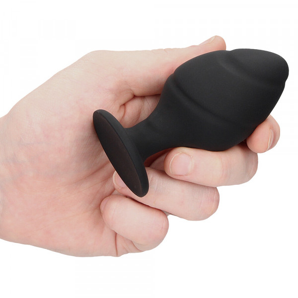 Ouch Silicone Swirled Butt Plug Set Black (Shots Toys) by www.whimzieme.com