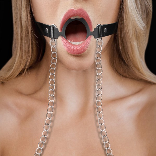 Ouch O Ring Gag With Nipple Clamps (Shots Toys) by www.whimzieme.com