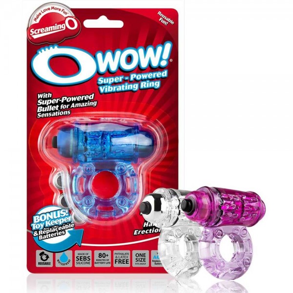 Screaming O Wow Vibrating Cock Ring (Screaming O) by www.whimzieme.com