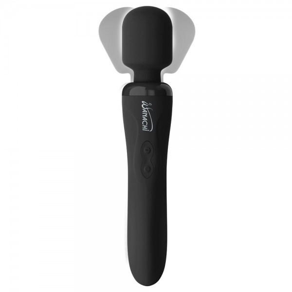 Wanachi Black Body Recharger Rechargeable Wand (PipeDream) by www.whimzieme.com