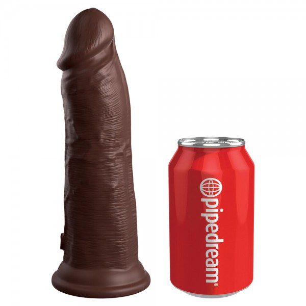 King Cock Elite 8 Inch Dual Density Cock Flesh Brown (PipeDream) by www.whimzieme.com