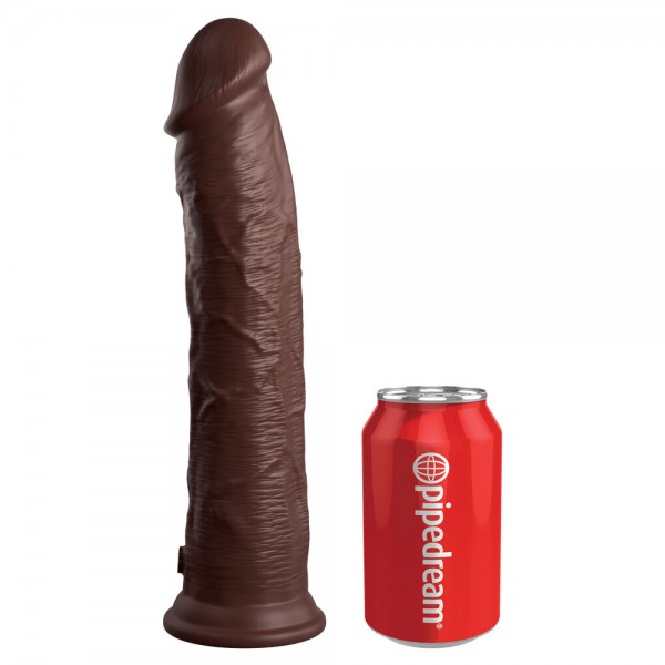 King Cock Elite 11 Inch Dual Density Cock Flesh Brown (PipeDream) by www.whimzieme.com