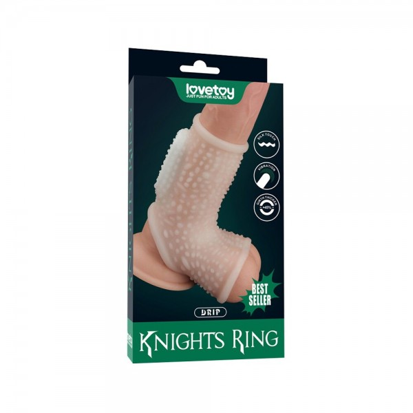 Lovetoy Drip Knights Ring Vibrating Penis Sleeve (Lovetoy) by www.whimzieme.com