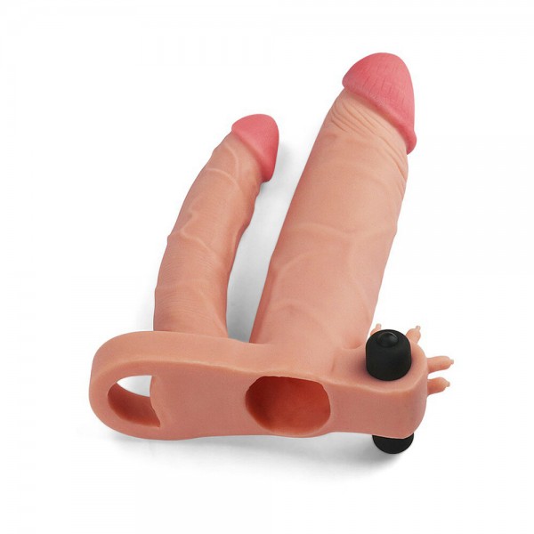Lovetoy 1 Inch Vibrating Double Pleasure Extender (Lovetoy) by www.whimzieme.com