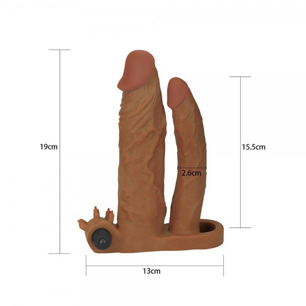 Lovetoy 2 Inch Vibrating Double Pleasure Extender (Lovetoy) by www.whimzieme.com