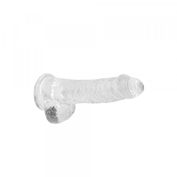 RealRock 6 Inch Transparent Realistic Crystal Clear Dildo (Shots Toys) by www.whimzieme.com