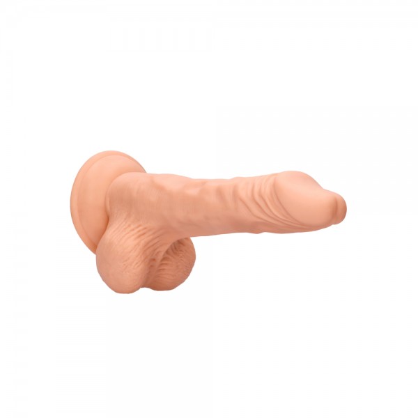 RealRock 8 Inch Dong With Testicles Flesh Pink (Shots Toys) by www.whimzieme.com