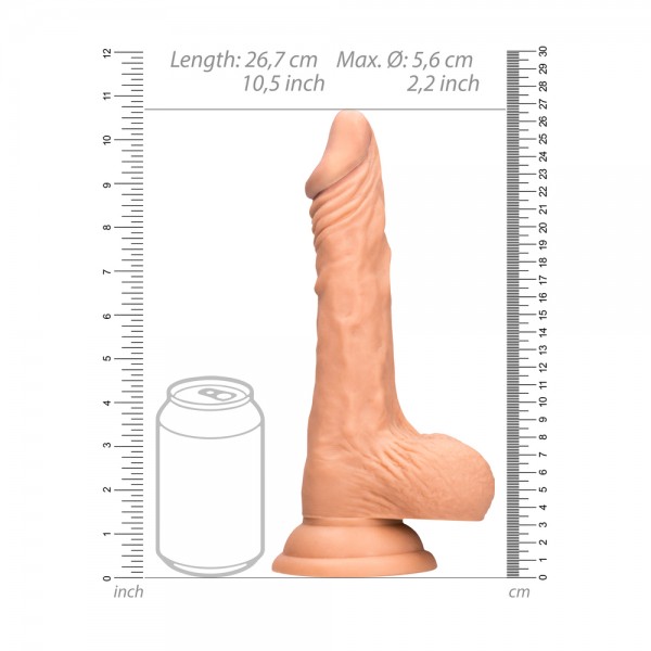 RealRock 10 Inch Dong With Testicles Flesh (Shots Toys) by www.whimzieme.com
