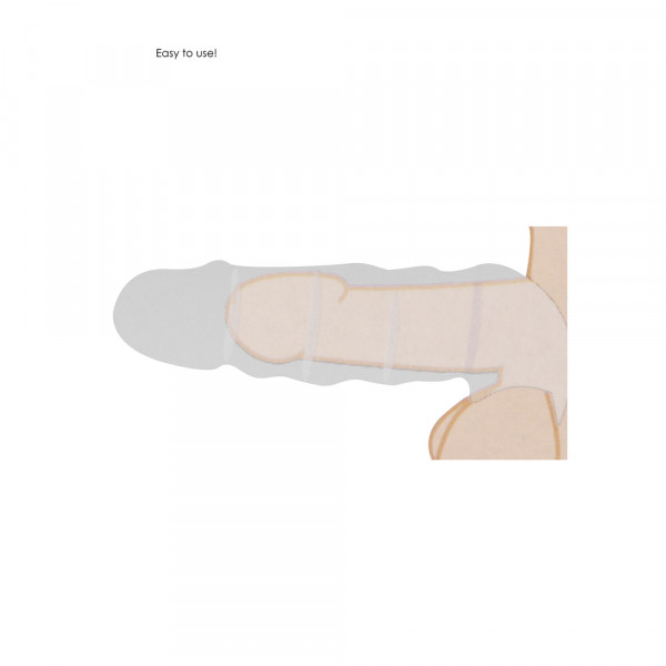 RealRock 7 Inch Penis Sleeve Black (Shots Toys) by www.whimzieme.com