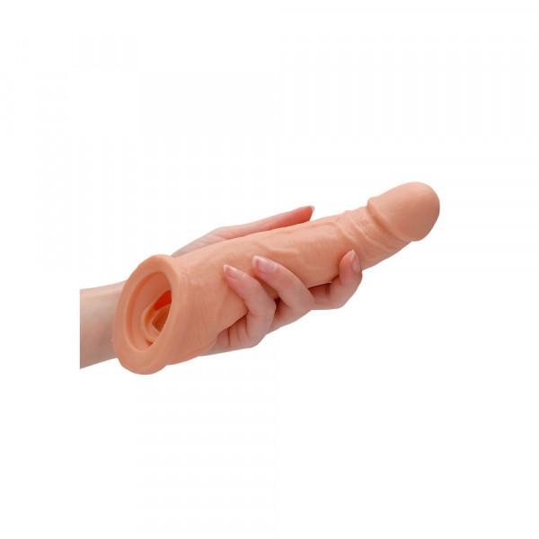RealRock 8 Inch Penis Sleeve Flesh Pink (Shots Toys) by www.whimzieme.com