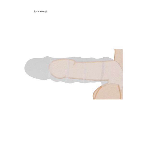 RealRock 9 Inch Penis Sleeve Flesh Pink (Shots Toys) by www.whimzieme.com