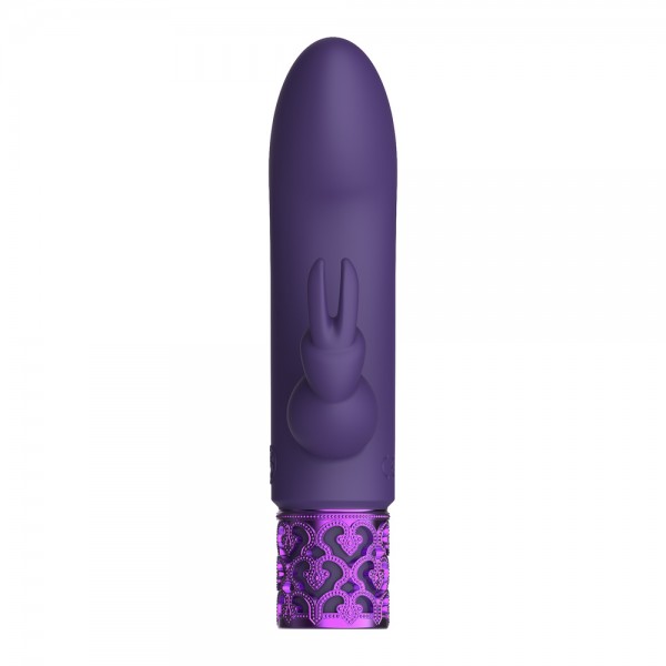 Royal Gems Dazzling Rechargeable Rabbit Bullet Purple (Shots Toys) by www.whimzieme.com