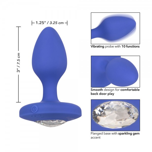 Cheeky Gems Medium Rechargeable Vibrating Butt Plug (California Exotic) by www.whimzieme.com