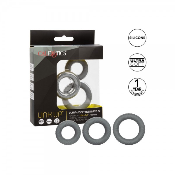 Link Up Ultra Soft Ultimate Cock Ring Set (California Exotic) by www.whimzieme.com