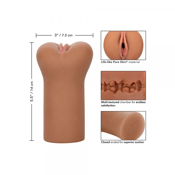 Boundless Vulva Masturbator Flesh Brown (California Exotic) by www.whimzieme.com