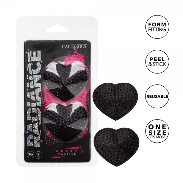 Radiance Black Heart Pasties (California Exotic) by www.whimzieme.com