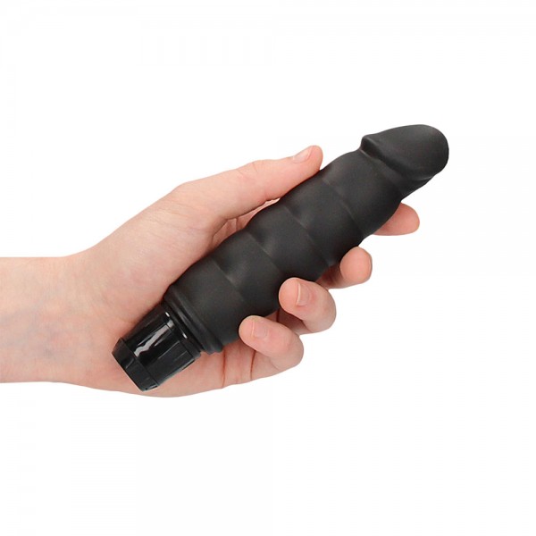 Ribbed Vibrator Black (Shots Toys) by www.whimzieme.com