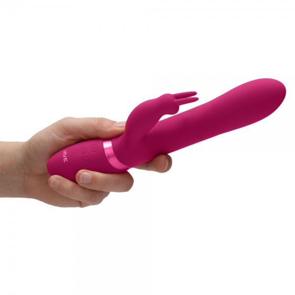 Vive Amoris Pink Rabbit Vibrator With Stimulating Beads (Shots Toys) by www.whimzieme.com