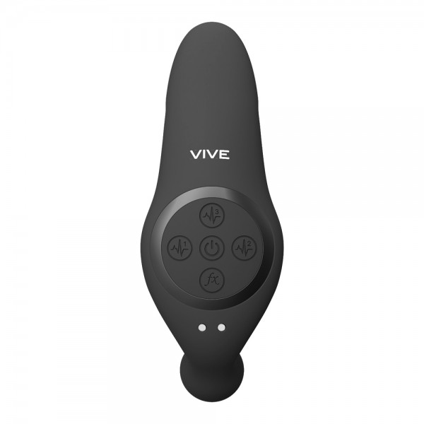Vive Kata Double Penetrator Vibrator Black (Shots Toys) by www.whimzieme.com