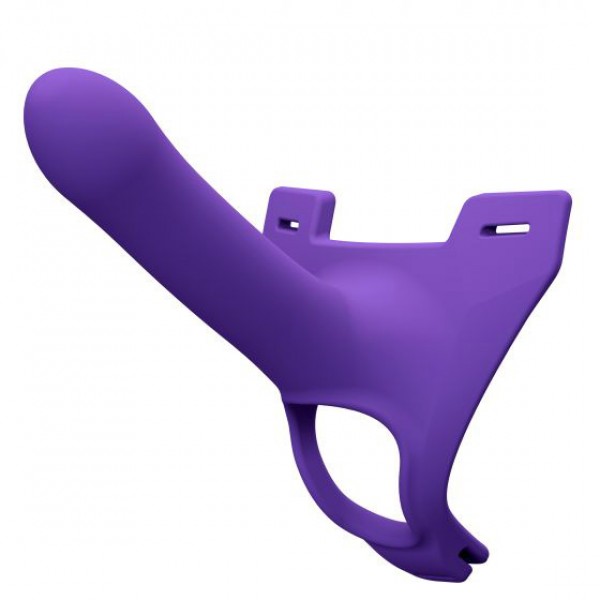 Zoro Silicone Strap on System With Waistbands Purple 5.5 Inch (Perfect Fit) by www.whimzieme.com