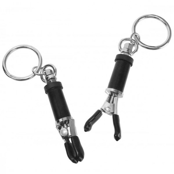 Bondage Ring Barrel Nipple Clamps (Master Series) by www.whimzieme.com